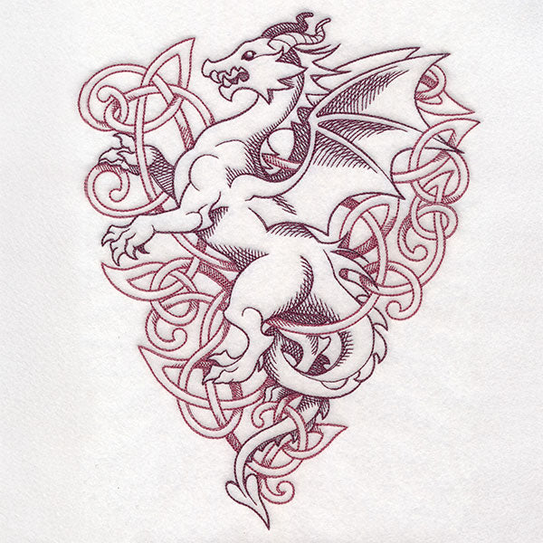 Heraldic Knotwork Dragon