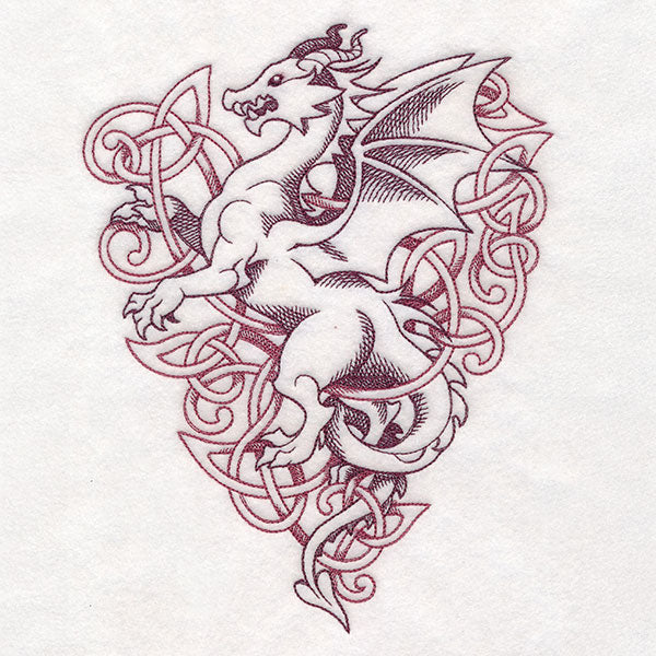 Heraldic Knotwork Dragon