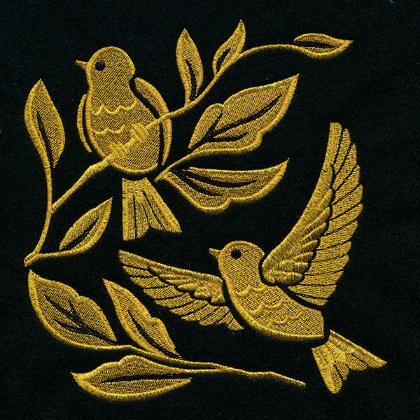 Gilded Birds & Botanicals Square 1