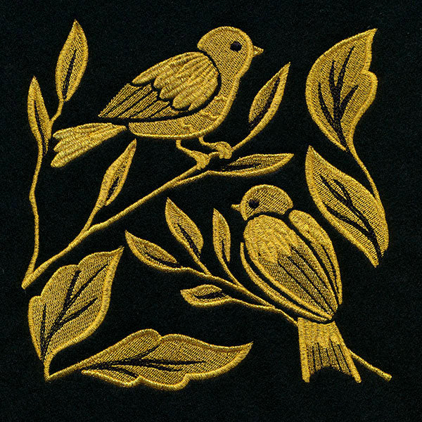Gilded Birds & Botanicals Square 2
