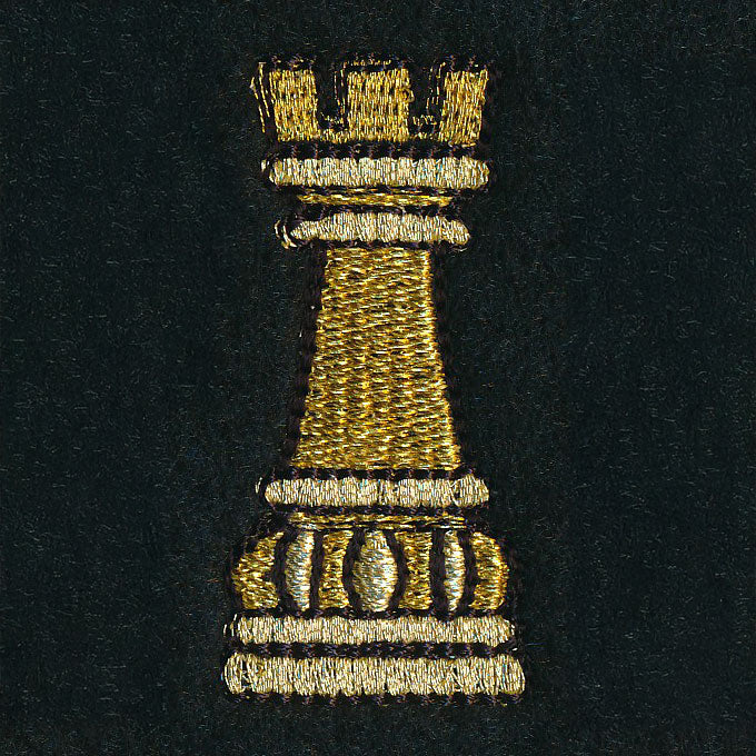 Gilded Chess Piece - Rook