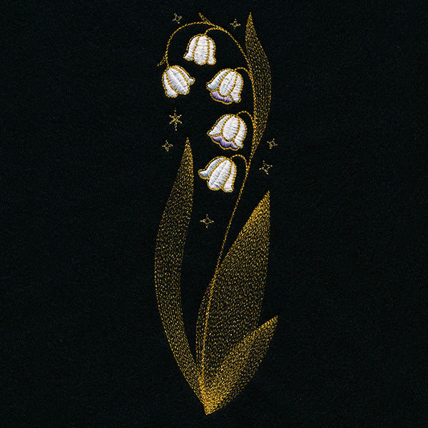 Gilded Lily of the Valley Border