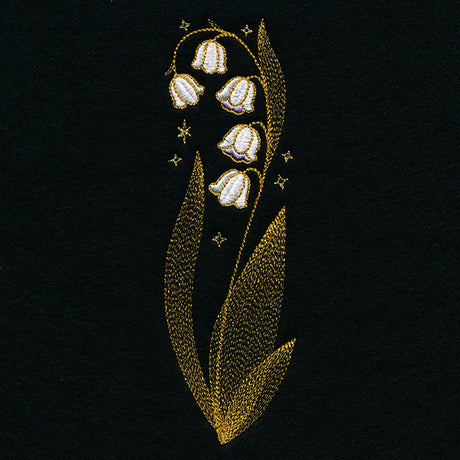 Gilded Lily of the Valley Border