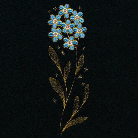 Gilded Forget-Me-Not Border