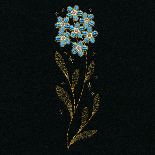 Gilded Forget-Me-Not Border