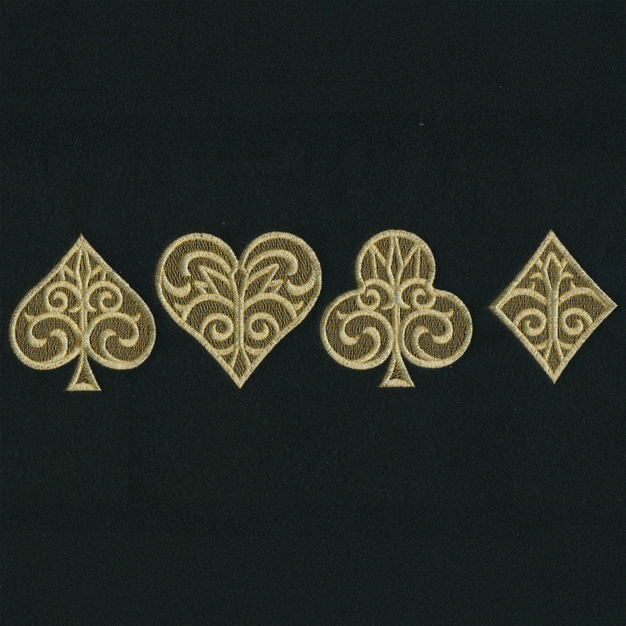 Gilded Card Suits - Horizontal Border