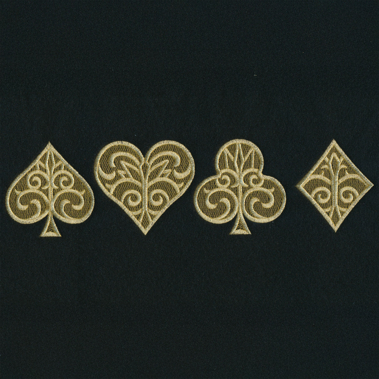 Gilded Card Suits - Horizontal Border