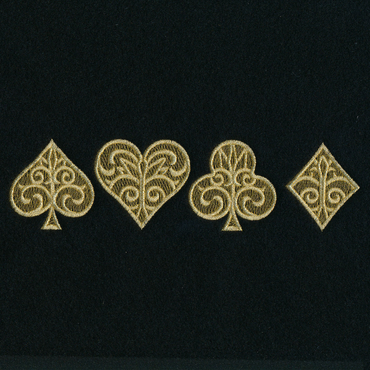 Gilded Card Suits - Horizontal Border