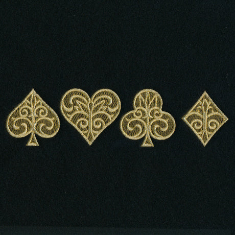 Gilded Card Suits - Horizontal Border