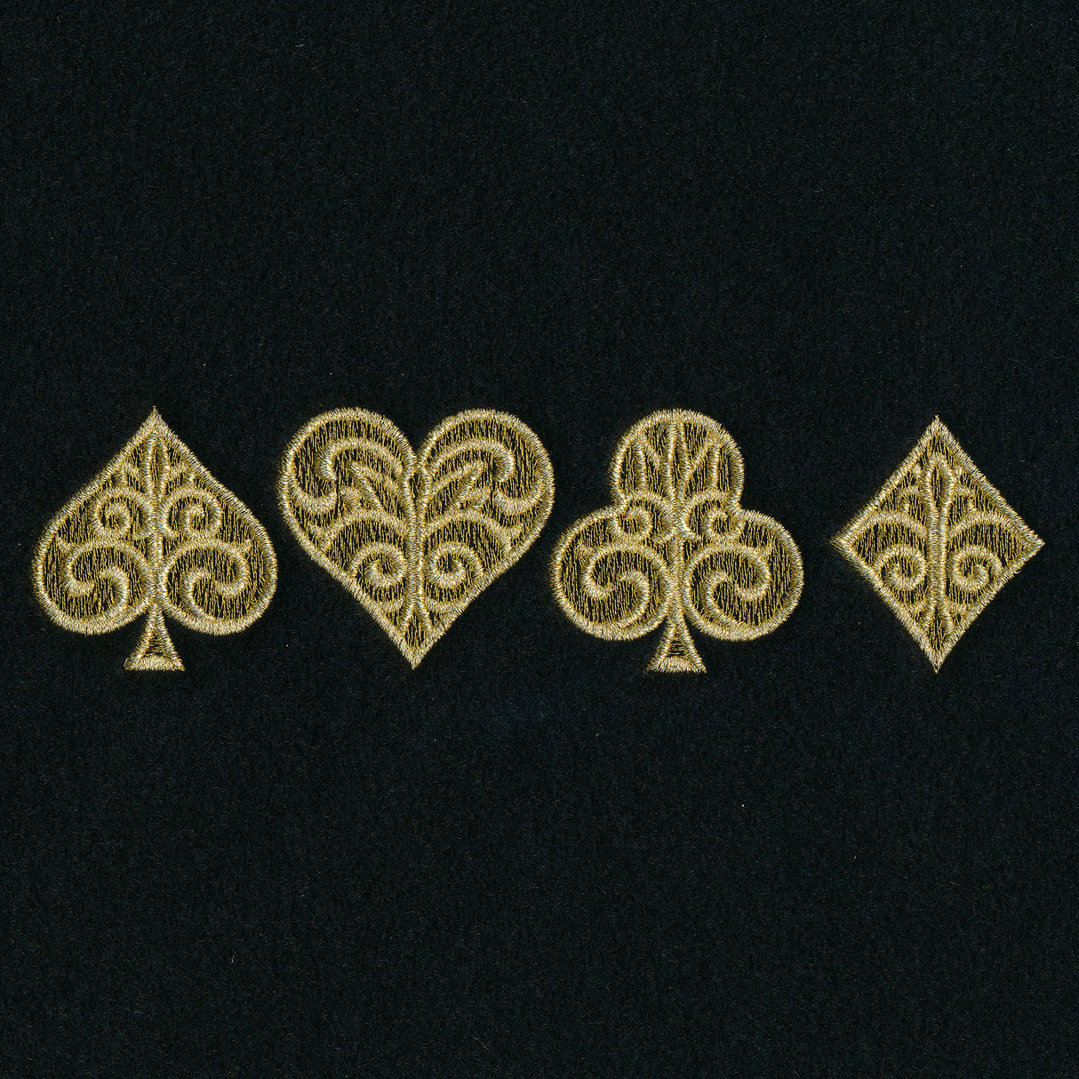 Gilded Card Suits - Horizontal Border