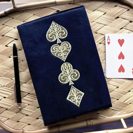 Gilded Card Suits -  Vertical Border