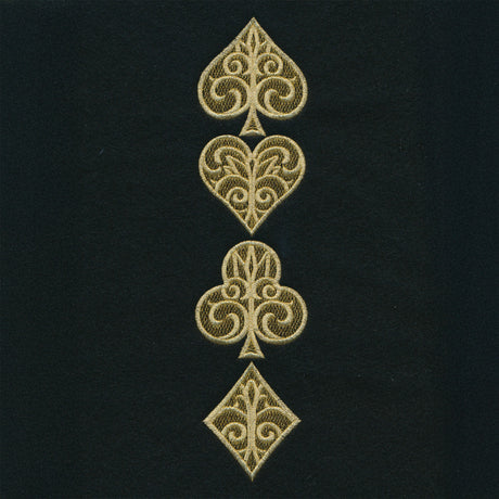 Gilded Card Suits -  Vertical Border
