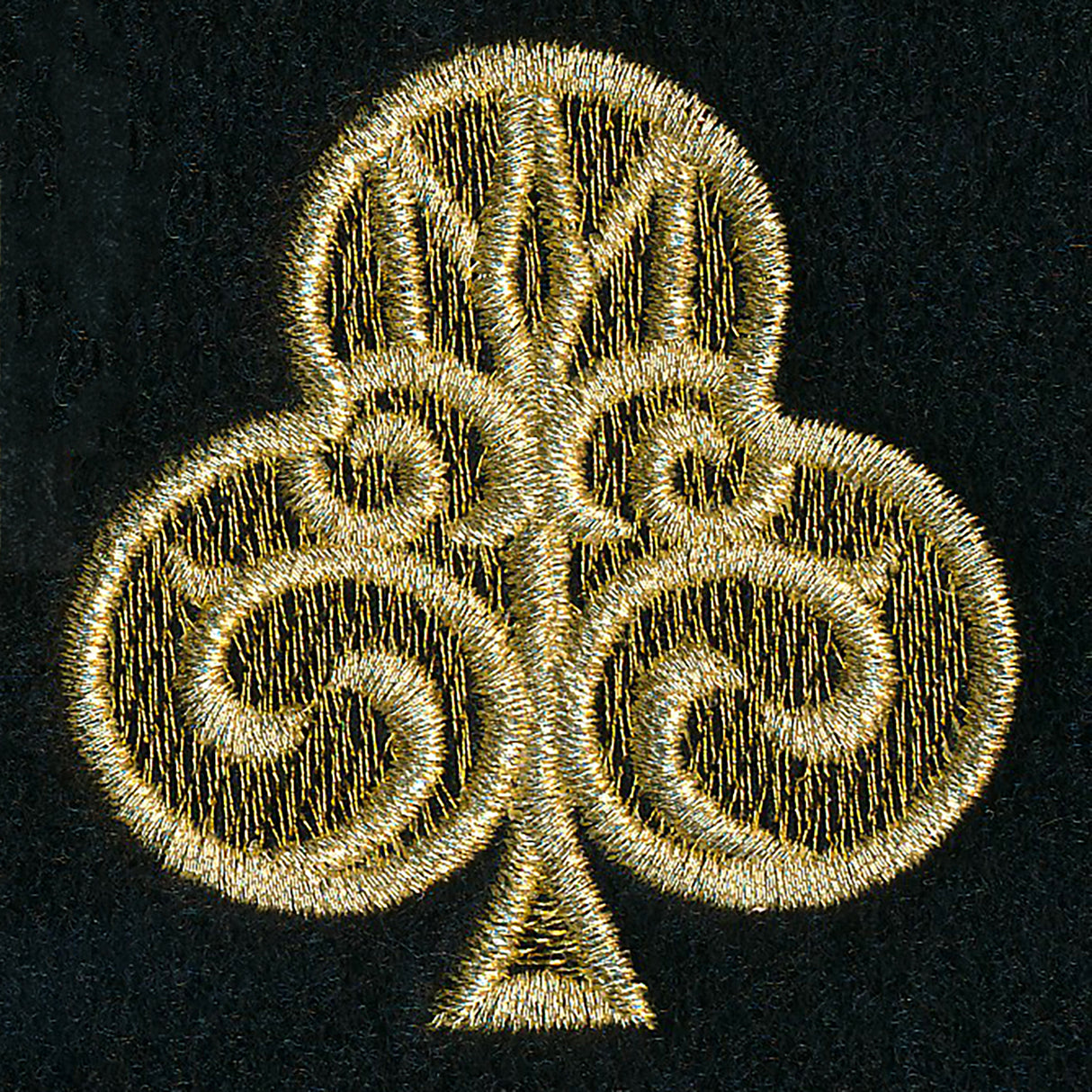 Gilded Card Suits - Club