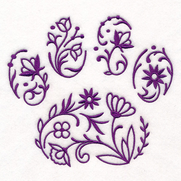 Garden Whimsy Paw Print