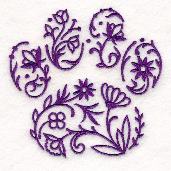 Garden Whimsy Paw Print