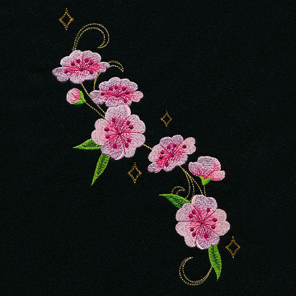 Swirling Gilded Blossoms - Spray