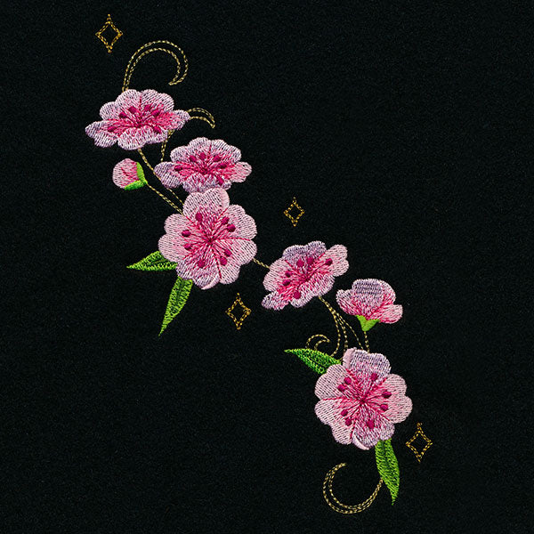 Swirling Gilded Blossoms - Spray