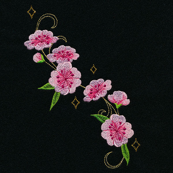 Swirling Gilded Blossoms - Spray