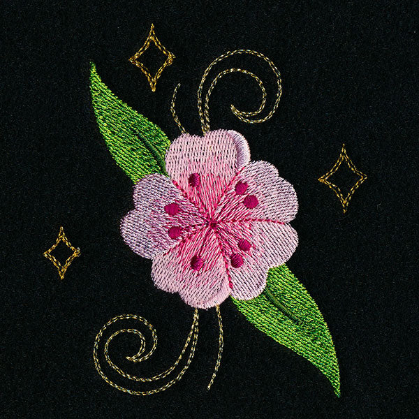 Swirling Gilded Blossoms - Accent