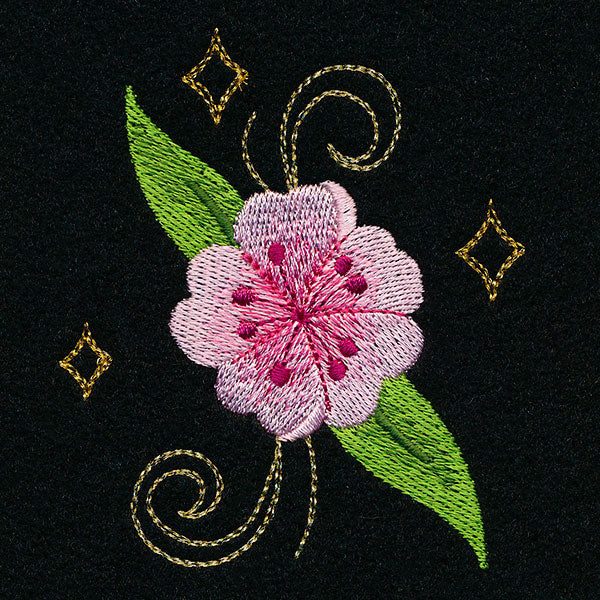 Swirling Gilded Blossoms - Accent