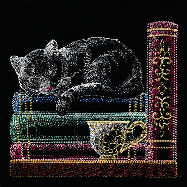 Build a Bookshelf Scene – Cat and Teacup