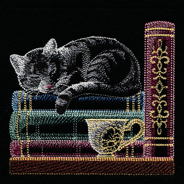 Build a Bookshelf Scene – Cat and Teacup