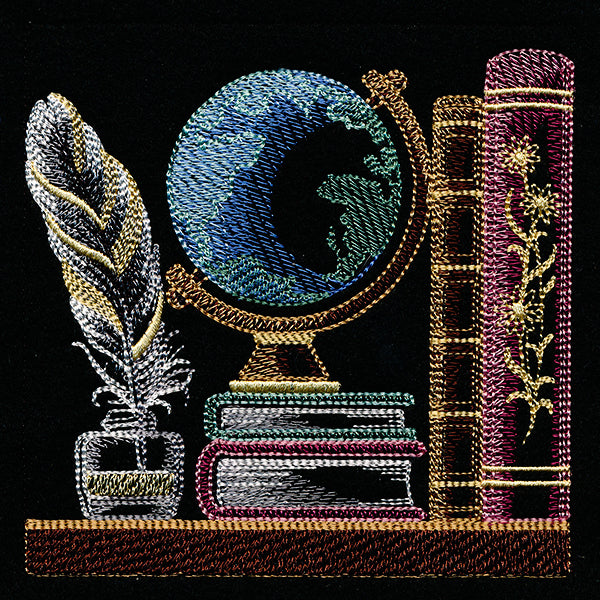 Build a Bookshelf Scene – Globe and Quill