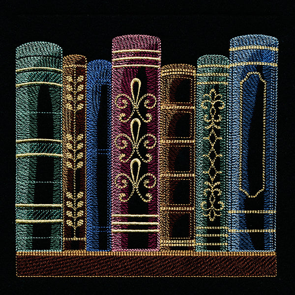 Build a Bookshelf Scene – 7 Book Row