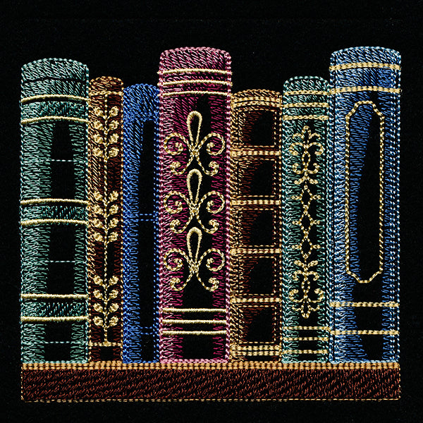 Build a Bookshelf Scene – 7 Book Row