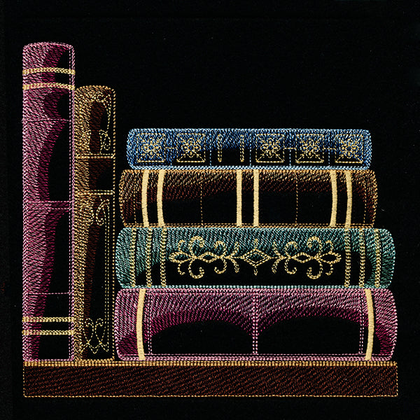 Build a Bookshelf Scene – Horizontal Book Stack