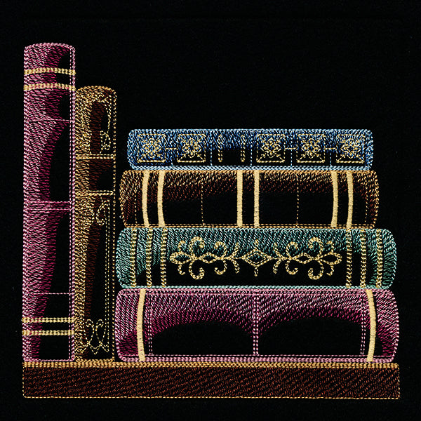 Build a Bookshelf Scene – Horizontal Book Stack