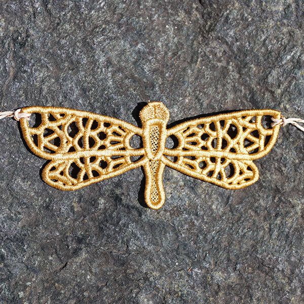Gilded Wings Bracelet - Dragonfly (Lace)