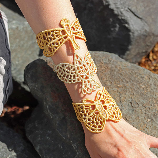 Gilded Wings Bracelet - Dragonfly (Lace)