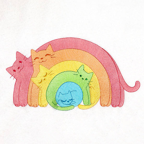 Rainbow Stretch Cats
