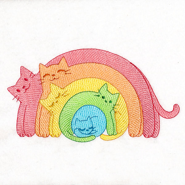 Rainbow Stretch Cats