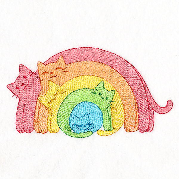 Rainbow Stretch Cats