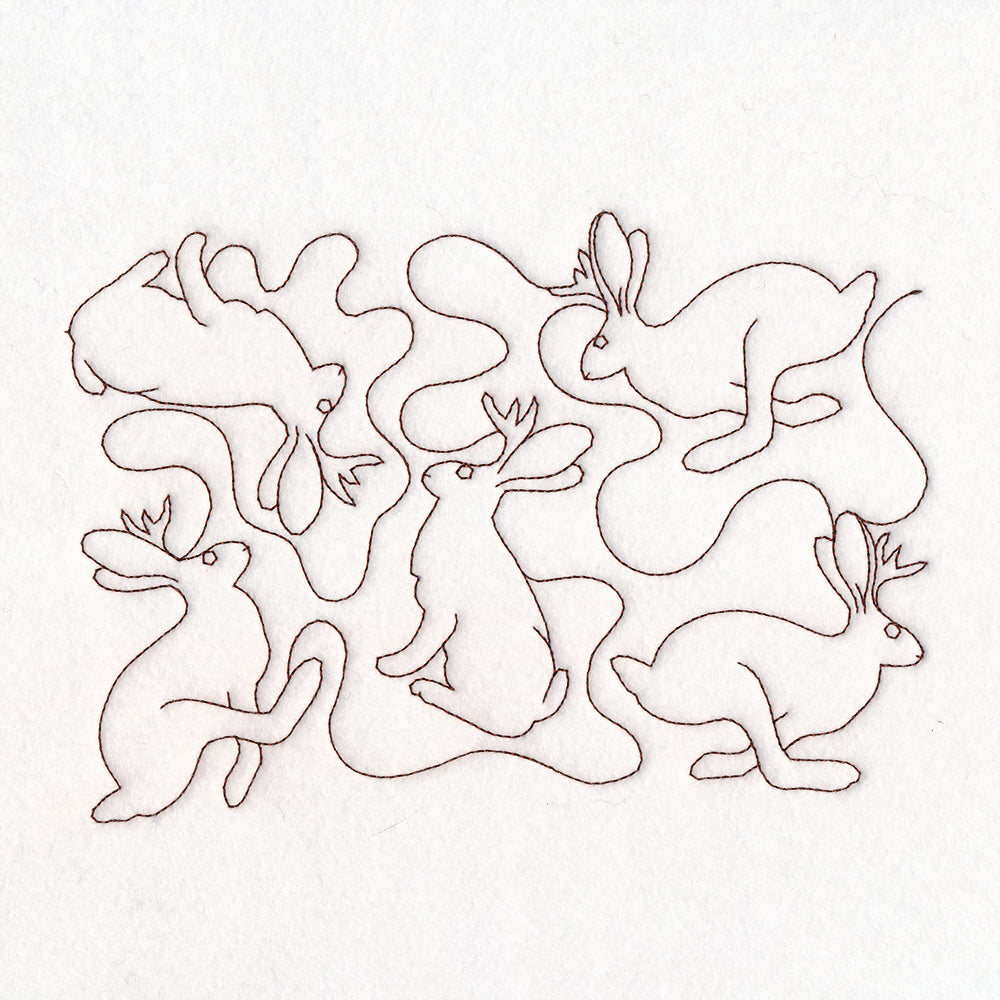 Cryptid Creatures - Jackalope (Edge-to-Edge Quilting)