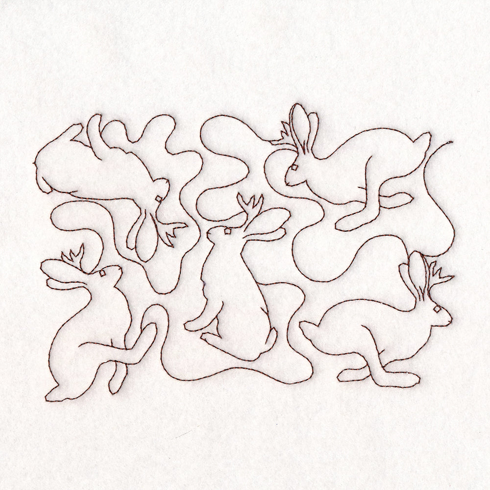 Cryptid Creatures - Jackalope (Edge-to-Edge Quilting)
