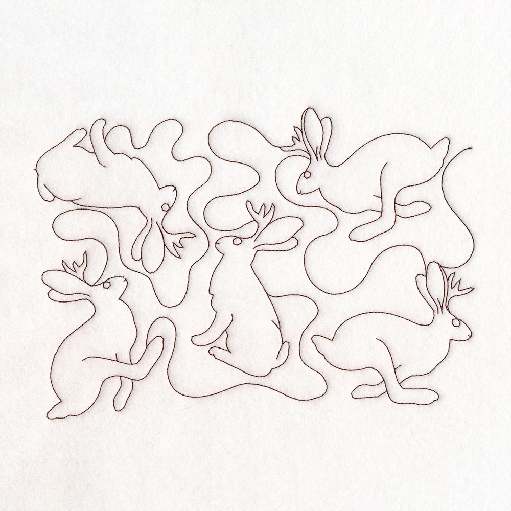 Cryptid Creatures - Jackalope (Edge-to-Edge Quilting)