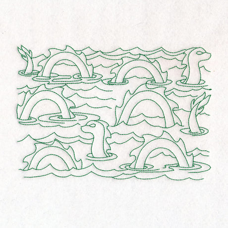 Cryptid Creatures - Sea Serpent (Edge-to-Edge)