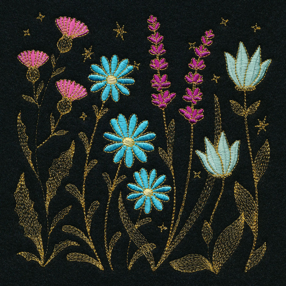 Gilded Wildflower Square