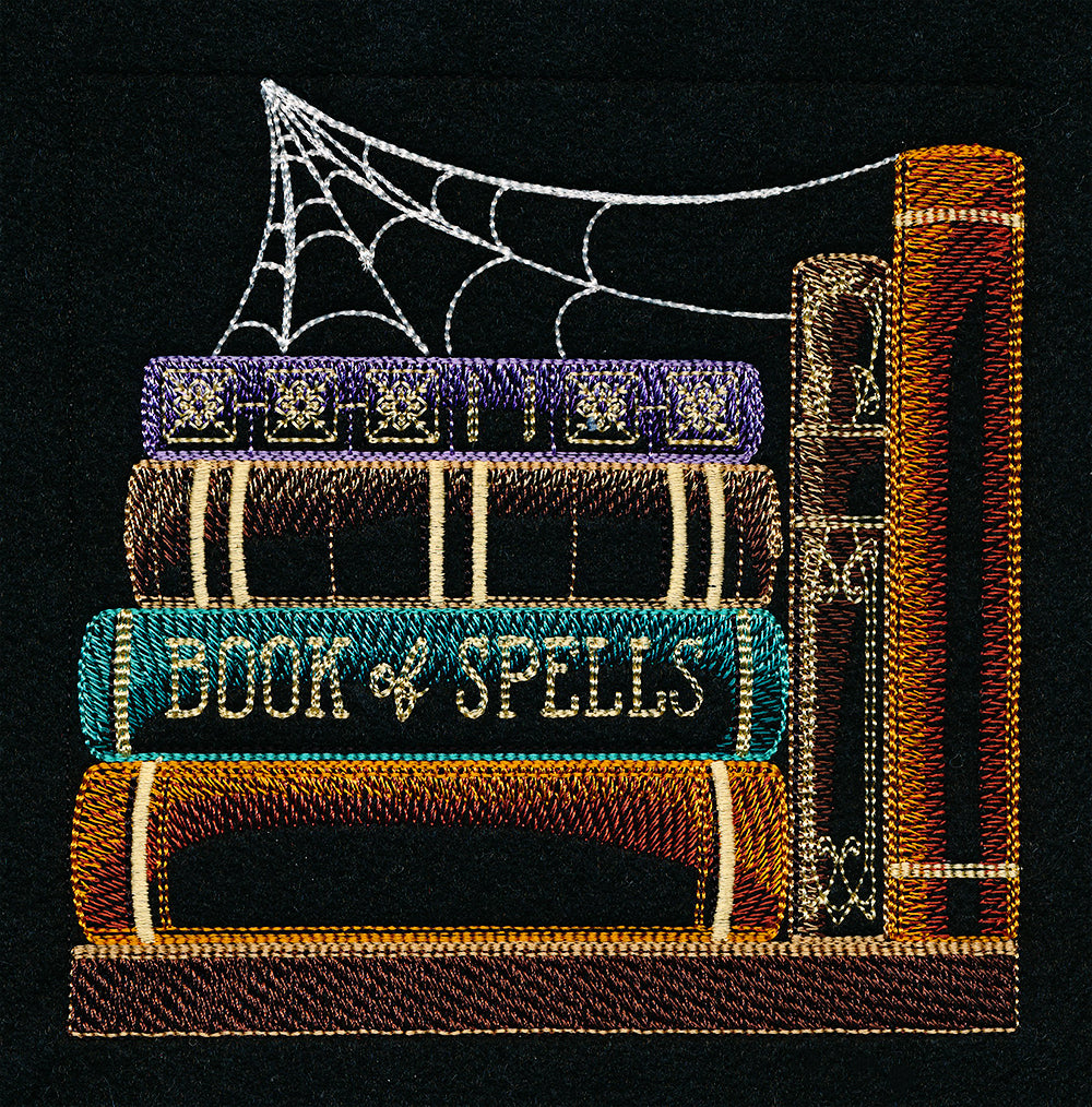 Build a Halloween Bookshelf Scene - Book of Spells