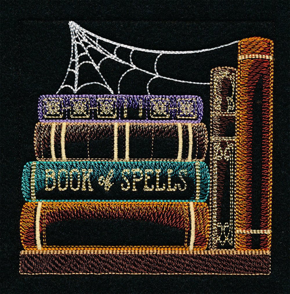 Build a Halloween Bookshelf Scene - Book of Spells