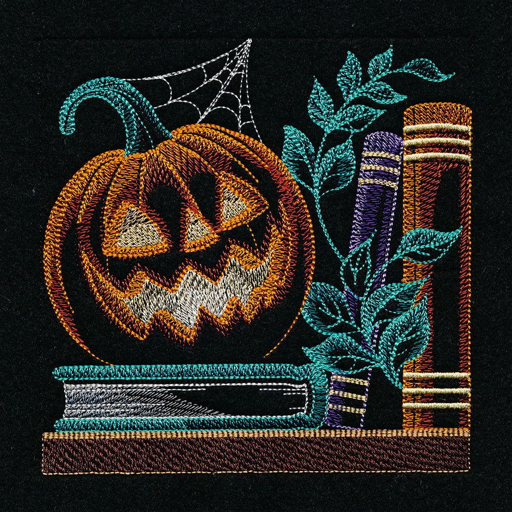 Build a Halloween Bookshelf Scene - Jack O' Lantern