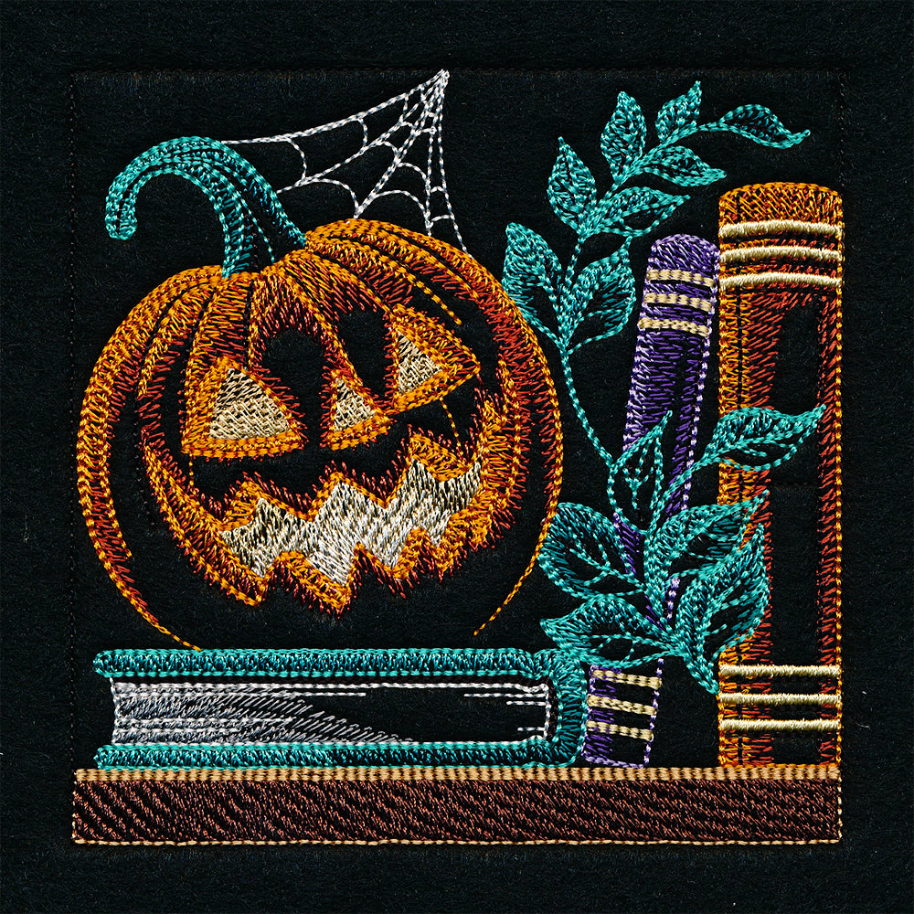 Build a Halloween Bookshelf Scene - Jack O' Lantern