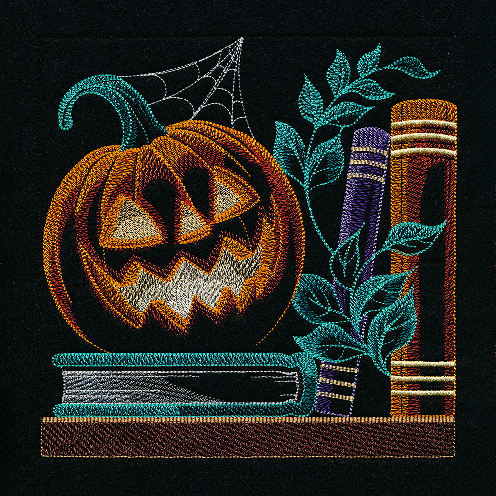 Build a Halloween Bookshelf Scene - Jack O' Lantern