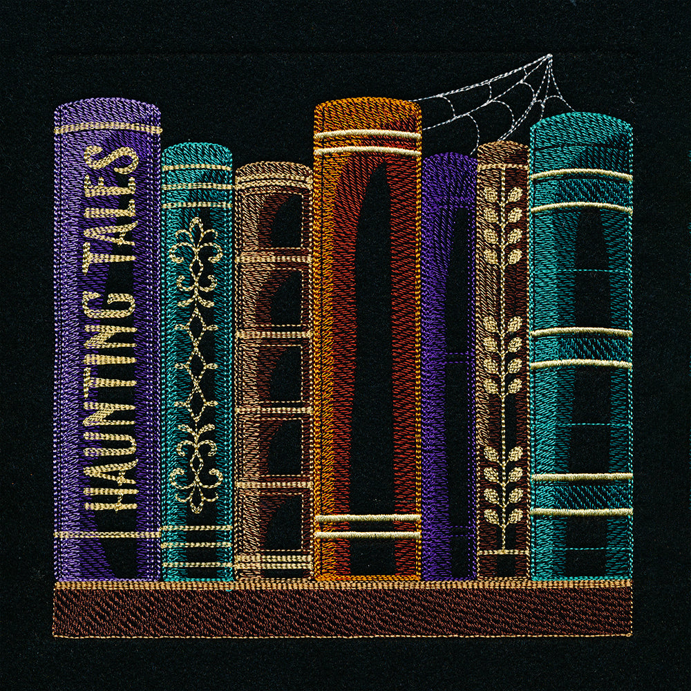 Build a Halloween Bookshelf Scene - Haunting Tales Stack