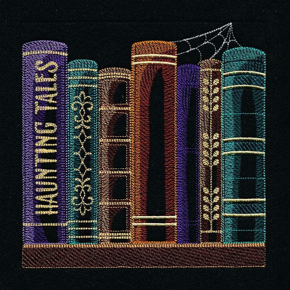 Build a Halloween Bookshelf Scene - Haunting Tales Stack