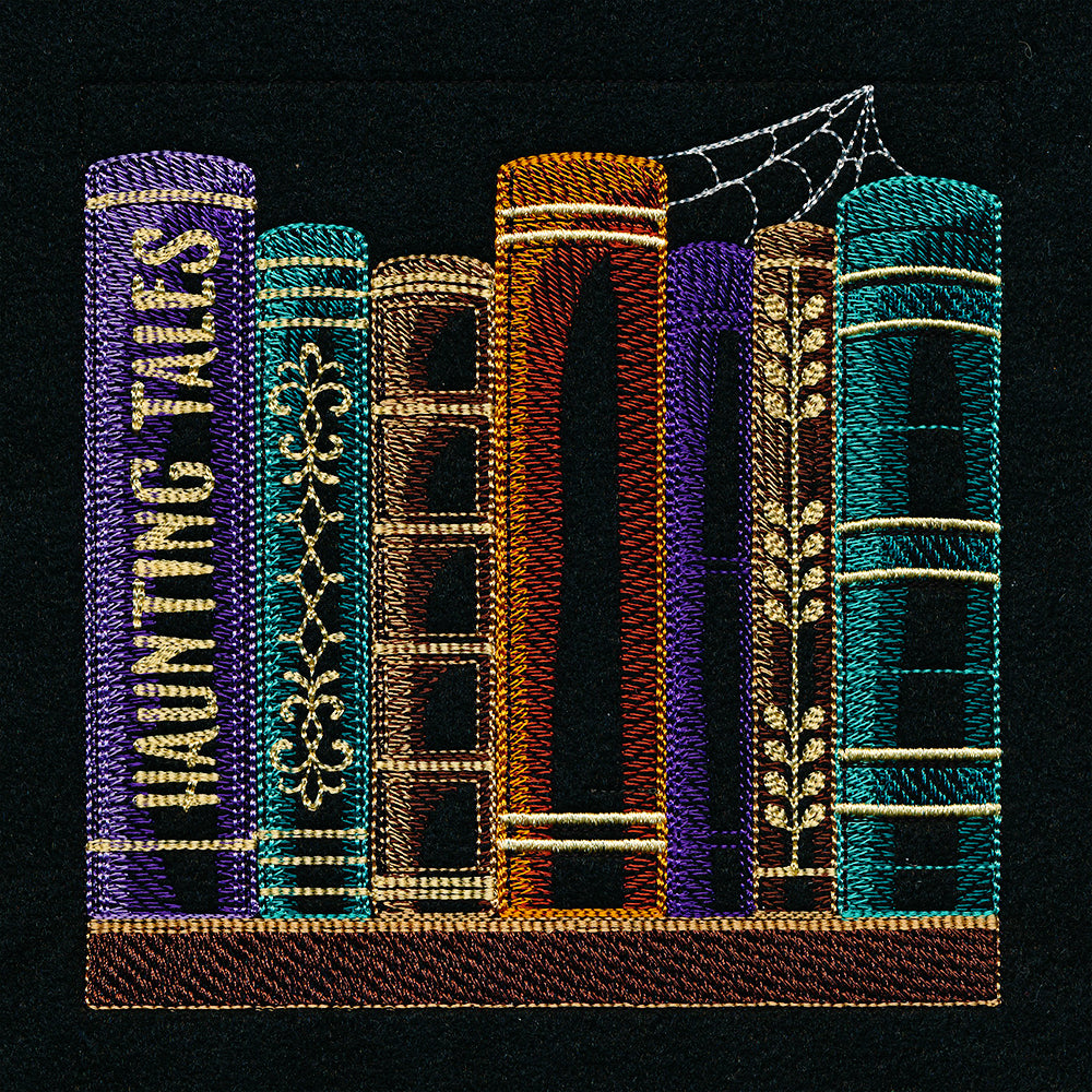 Build a Halloween Bookshelf Scene - Haunting Tales Stack