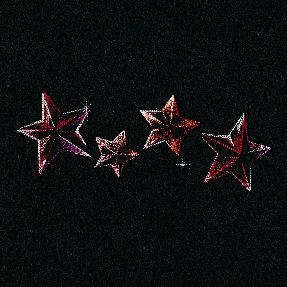 Iridescent Stars Border